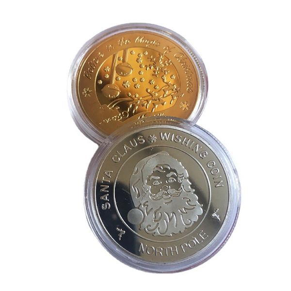 40x3mm santa claus wishing coin gifts collectible gold plated souvenir coin north pole collection gift merry christmas commemorative coins
40x3mm santa claus wishing coin gifts collectible gold plated souvenir coin north pole collection gift merry christmas commemorative coins