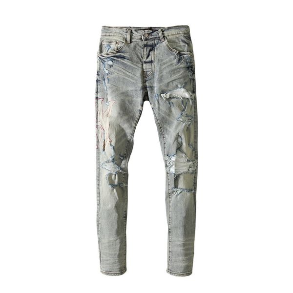 jeans men for middle waist slim fit fashion long patchwork cotton denim worn breaking knife cutting and self-cultivation hole regular skinny, Blue
jeans men for middle waist slim fit fashion long patchwork cotton denim worn breaking knife cutting and self-cultivation hole regular skinny, Blue