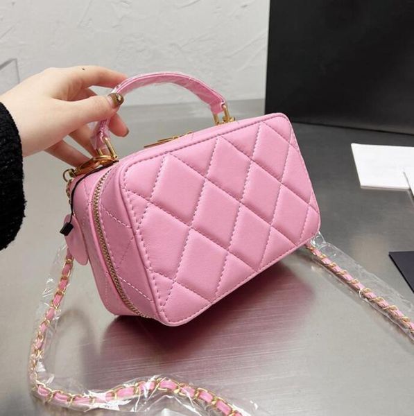 tz 2022 summer vintage womens multi pochette vanity box bags lambskin genuine leather handle totes cosmetic case quilted gold hardware cross
tz 2022 summer vintage womens multi pochette vanity box bags lambskin genuine leather handle totes cosmetic case quilted gold hardware cross