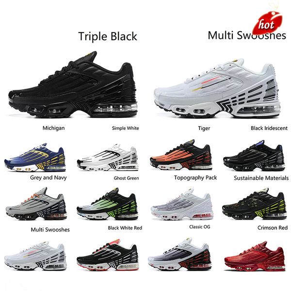 men women tn plus 3 tuned iii 3s casual running shoes laser blue white aquamarine obsidian ultra purple deep parachute ghost green triple, Black
men women tn plus 3 tuned iii 3s casual running shoes laser blue white aquamarine obsidian ultra purple deep parachute ghost green triple, Black