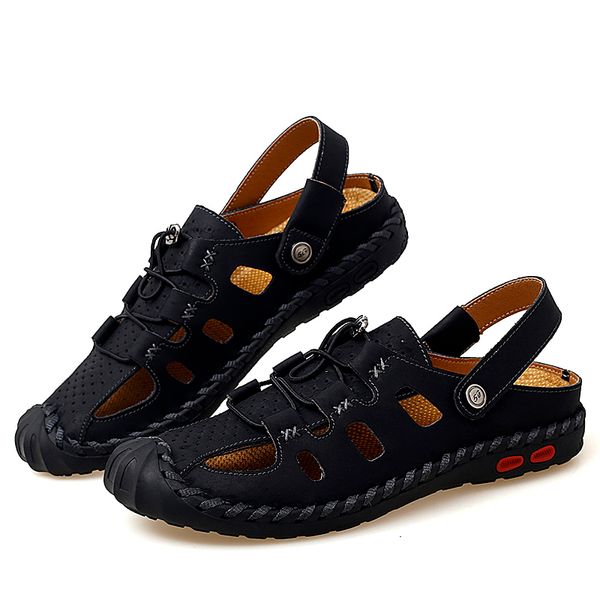 summer men sandals leather design beach outdoor classic wading shoes genuine leather cowhide comfortable size38-48, Black
summer men sandals leather design beach outdoor classic wading shoes genuine leather cowhide comfortable size38-48, Black
