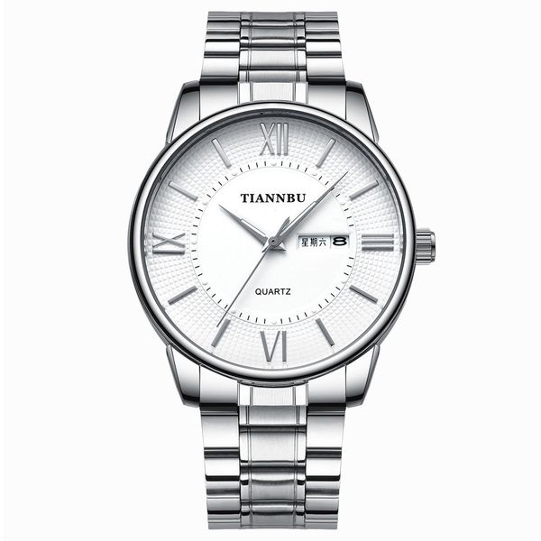 tiannbu men's double calendar quartz watch waterproof luminous men's and women's steel belt fashion trend a12, Slivery;brown
tiannbu men's double calendar quartz watch waterproof luminous men's and women's steel belt fashion trend a12, Slivery;brown