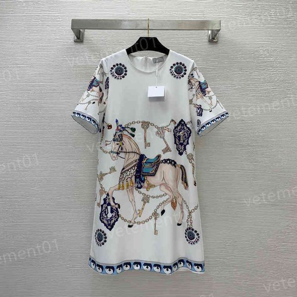 luxury women dresses h..es classic horse chain key pattern print waist slimming short sleeve dress fashion brand designer dresses for women, Black;gray
luxury women dresses h..es classic horse chain key pattern print waist slimming short sleeve dress fashion brand designer dresses for women, Black;gray
