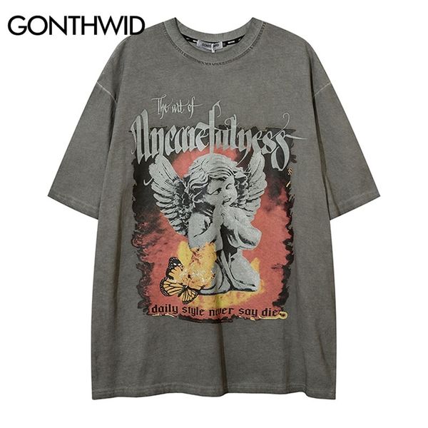 hip hop oversized streetwear t shirt vintage angel butterly print retro short sleeve tshirts mens harajuku cotton tee 220622, White;black
hip hop oversized streetwear t shirt vintage angel butterly print retro short sleeve tshirts mens harajuku cotton tee 220622, White;black