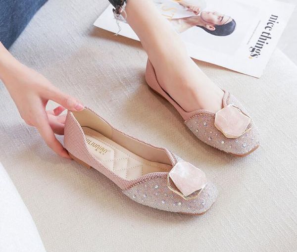2022 new spring women flat shoes solid color square button decor female summer shoes shallow mouth soft sole shoe size: eu35-43, Black
2022 new spring women flat shoes solid color square button decor female summer shoes shallow mouth soft sole shoe size: eu35-43, Black