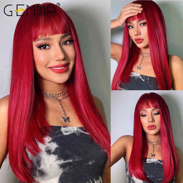 cosplay synthetic wigs long straight wine red wig with bangs for women lolita christmas halloween party heat resistant 220622, Black
cosplay synthetic wigs long straight wine red wig with bangs for women lolita christmas halloween party heat resistant 220622, Black