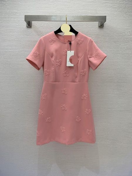 410 2022 spring summer brand same style dress short sleeve crew new a line above knee luxury womens clothes flora print beads weini, Black
410 2022 spring summer brand same style dress short sleeve crew new a line above knee luxury womens clothes flora print beads weini, Black