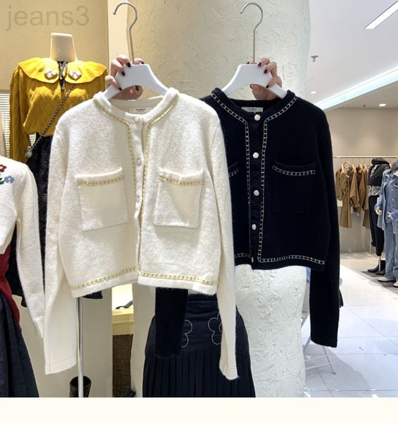 women's knits & tees designer 2021 autumn new korean style celebrity temperament round neck single breasted double pocket long sleeve s, White
women's knits & tees designer 2021 autumn new korean style celebrity temperament round neck single breasted double pocket long sleeve s, White
