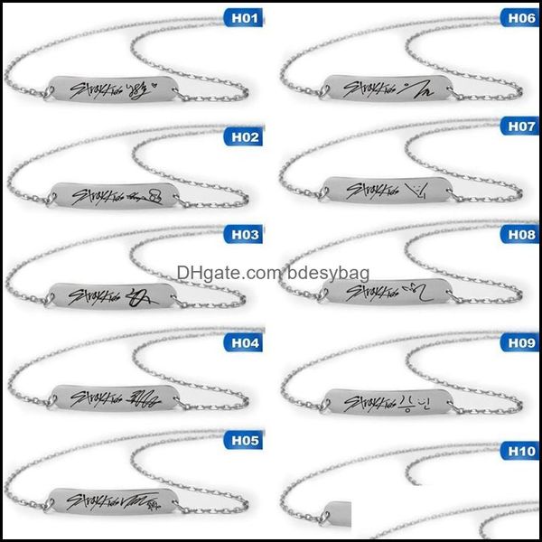 chains stainless steel necklace stray kids member signature letter sier color chain for women men jewelry accessorie bdesybag dh97u, Silver
chains stainless steel necklace stray kids member signature letter sier color chain for women men jewelry accessorie bdesybag dh97u, Silver