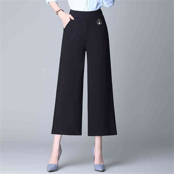 women wide leg pants woman loose casual high waist elastic summer womens pants solid color capris trousers plus size s 4xl 210412, Black;white
women wide leg pants woman loose casual high waist elastic summer womens pants solid color capris trousers plus size s 4xl 210412, Black;white
