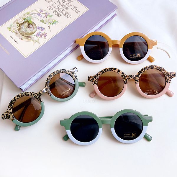 children cute cartoon bear shape round sunglasses girl boy leopard double color vintage uv protection classic kid 220705, Blue
children cute cartoon bear shape round sunglasses girl boy leopard double color vintage uv protection classic kid 220705, Blue