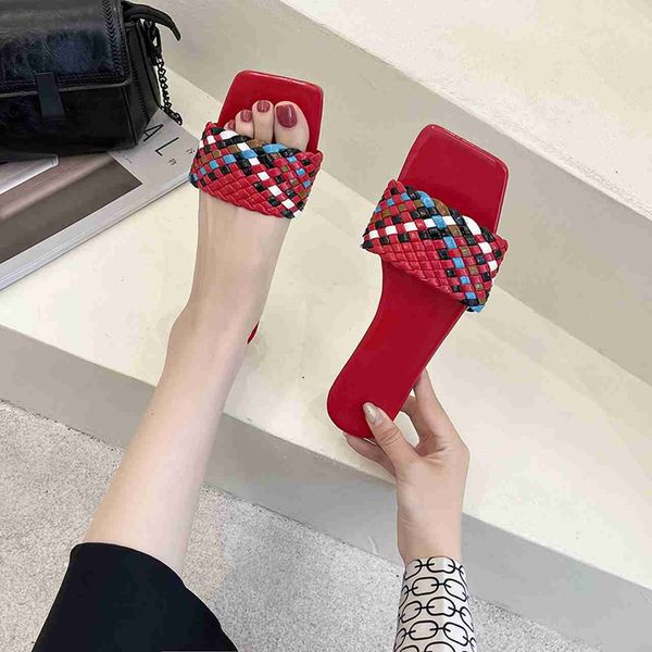 classic luxury paris outdoor woven slippers open-toe sandals women's outdoor beach leisure square heel flat flip flops summer designer, Black
classic luxury paris outdoor woven slippers open-toe sandals women's outdoor beach leisure square heel flat flip flops summer designer, Black
