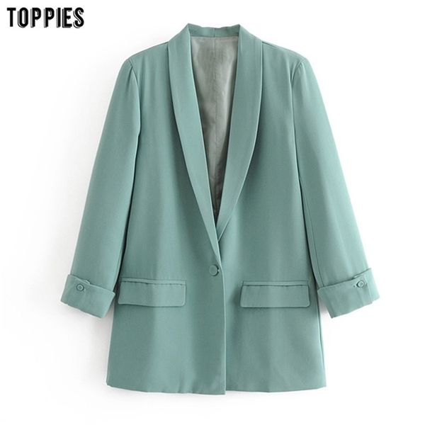 2020 women solid color long blazer jacket pleated sleeve loose coat office lady work style small suit single button blazer lj200907, White;black
2020 women solid color long blazer jacket pleated sleeve loose coat office lady work style small suit single button blazer lj200907, White;black
