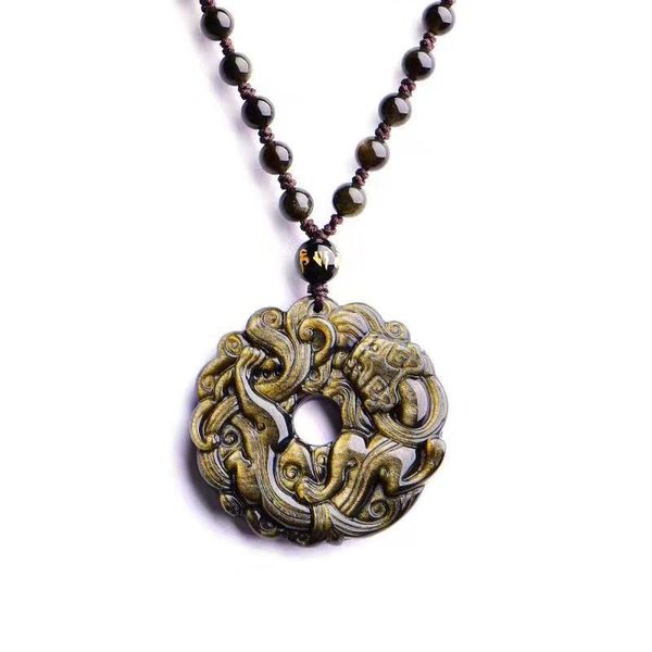 pendant necklaces natural gold obsidian stone feng shui lucky pixiu necklace men women black jade wealth brave troops charm healing amulet, Silver
pendant necklaces natural gold obsidian stone feng shui lucky pixiu necklace men women black jade wealth brave troops charm healing amulet, Silver
