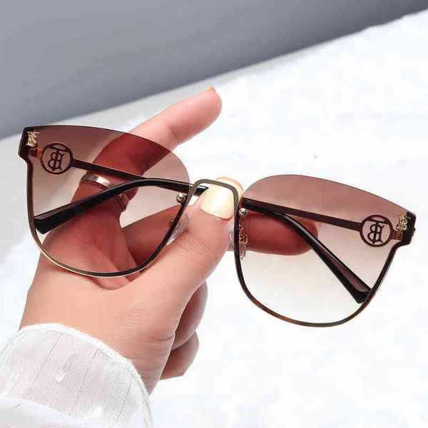 women sunglasses luxury brand designer men's and women's fashion brown half frame sunglass uv protection vintage sun glasses for m, White;black
women sunglasses luxury brand designer men's and women's fashion brown half frame sunglass uv protection vintage sun glasses for m, White;black