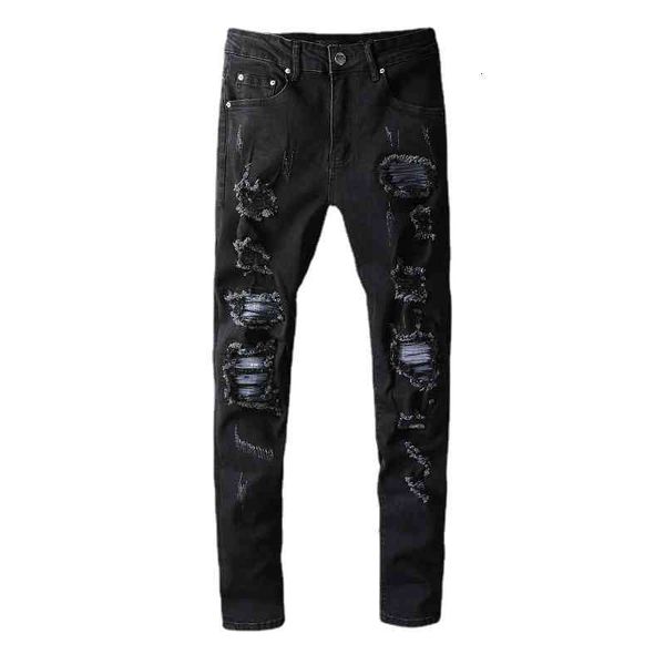 men's jeans 664 high street brand i broken hole jeans men's slim fit small foot beggar pants fashion hip hop casual long lb7a, Blue
men's jeans 664 high street brand i broken hole jeans men's slim fit small foot beggar pants fashion hip hop casual long lb7a, Blue