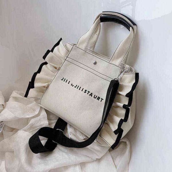women s bag korean simple leisure canvas large capacity pleated shopping bag portable messenger bag fashion 220517
women s bag korean simple leisure canvas large capacity pleated shopping bag portable messenger bag fashion 220517