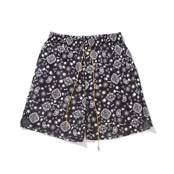 2022 newinschao brand rhude cashew flower full body printing drawstring casual shorts beach capris men's sports pants, White;black
2022 newinschao brand rhude cashew flower full body printing drawstring casual shorts beach capris men's sports pants, White;black