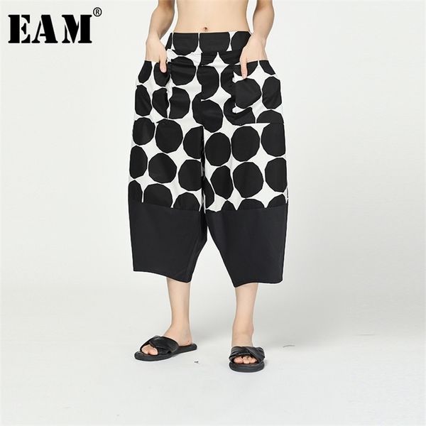 eam high elastic waist black dot print split harem trousers new loose fit pant fashion spring autumn 1r297 201012, Black;white
eam high elastic waist black dot print split harem trousers new loose fit pant fashion spring autumn 1r297 201012, Black;white