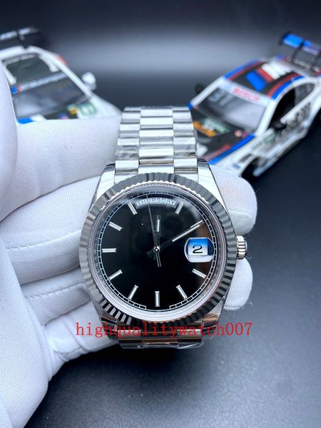 new version watches mens black dial sapphire glass 40mm 18k white gold stainless steel bracelet bp 2813 movement 228236 228239 automatic men, Slivery;brown
new version watches mens black dial sapphire glass 40mm 18k white gold stainless steel bracelet bp 2813 movement 228236 228239 automatic men, Slivery;brown