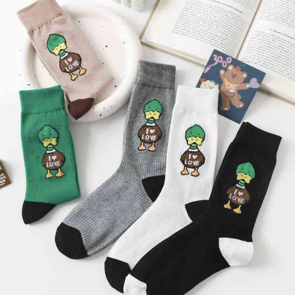 men's socks net red duck loveu letter cartoon characters male and female lovers medium tube tide socks cotton ins cute korean, Black
men's socks net red duck loveu letter cartoon characters male and female lovers medium tube tide socks cotton ins cute korean, Black