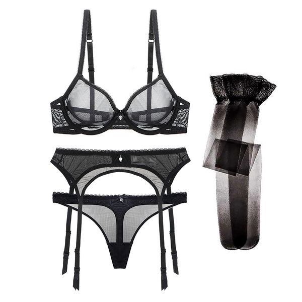 women transparent ultra-thin lingerie underwear solid lace see through intimates women bra set 4 pcs/lots 220513, Red;black
women transparent ultra-thin lingerie underwear solid lace see through intimates women bra set 4 pcs/lots 220513, Red;black