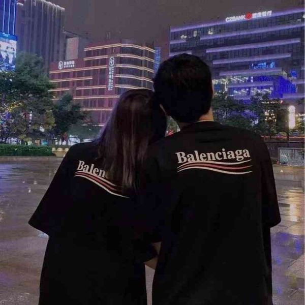 2022 designer bal t shirt 2022 new coke wave short sleeve t- men's and women's same pure cotton bottomed fashion versatile t-, White;black
2022 designer bal t shirt 2022 new coke wave short sleeve t- men's and women's same pure cotton bottomed fashion versatile t-, White;black