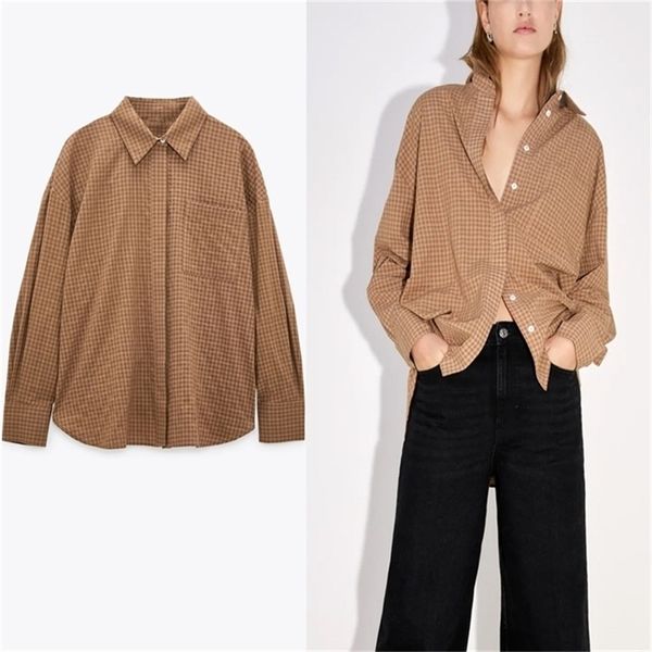 long plaid shirt women sleeve irregular large size shirts woman fashion lapel collar front flap pocket loose 210524, White
long plaid shirt women sleeve irregular large size shirts woman fashion lapel collar front flap pocket loose 210524, White