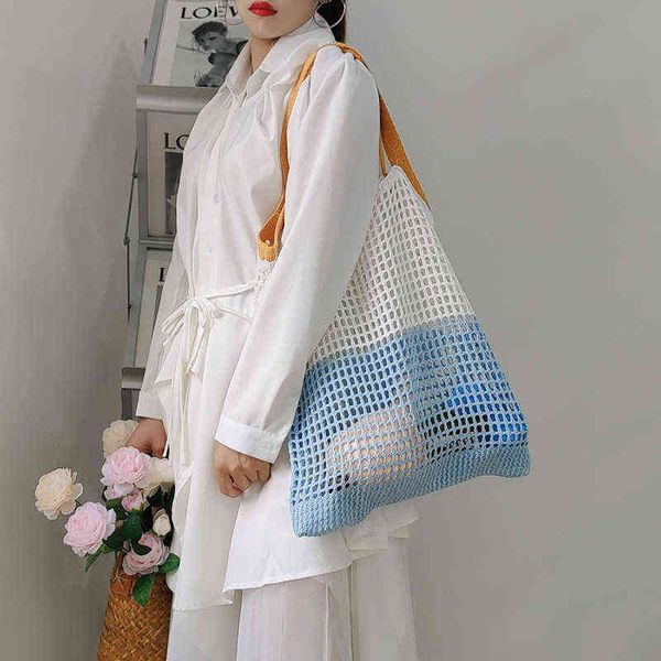 women's handbags hollow woven knitted designer braid bags summer fashion female shoulder beach large capacity tote shopper 0628
women's handbags hollow woven knitted designer braid bags summer fashion female shoulder beach large capacity tote shopper 0628
