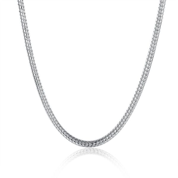 round snake chain fashion jewelry 100% stainless steel necklace for men/women 3 mm 18/20/22/24/28 inches fit pandora2061, Silver
round snake chain fashion jewelry 100% stainless steel necklace for men/women 3 mm 18/20/22/24/28 inches fit pandora2061, Silver