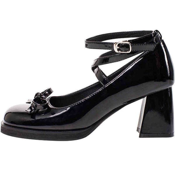 dress shoes women cross belt loafers mary jane bow small leather shoes fashion chunky heeled sandals high heels 220322, Black
dress shoes women cross belt loafers mary jane bow small leather shoes fashion chunky heeled sandals high heels 220322, Black