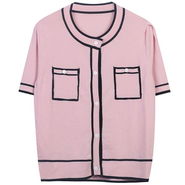 brand short sleeve sweater summer women fashion small fragrance crew neck knit cardigan jacket female casual coat w234, White;black
brand short sleeve sweater summer women fashion small fragrance crew neck knit cardigan jacket female casual coat w234, White;black