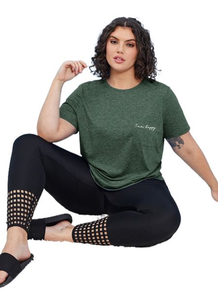 plus slogan graphic patch pocket tee e4qr#, Black 
plus slogan graphic patch pocket tee e4qr#, Black