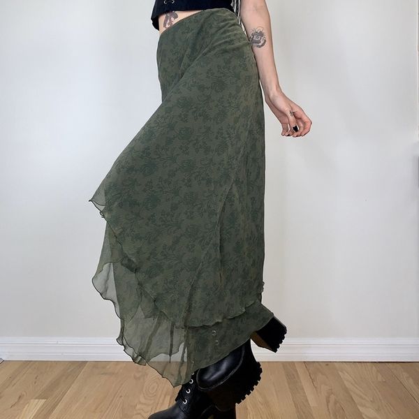 elegant lady irregular high waist midi skirts grunge 2000s aesthetic ruffles chiffon skirt vitnage streetwear green clothes 220618, Black
elegant lady irregular high waist midi skirts grunge 2000s aesthetic ruffles chiffon skirt vitnage streetwear green clothes 220618, Black