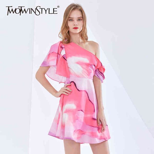 print dress for women asymmetric collar short sleeve high waist hit color mini dresses female summer 210423, Black;gray
print dress for women asymmetric collar short sleeve high waist hit color mini dresses female summer 210423, Black;gray