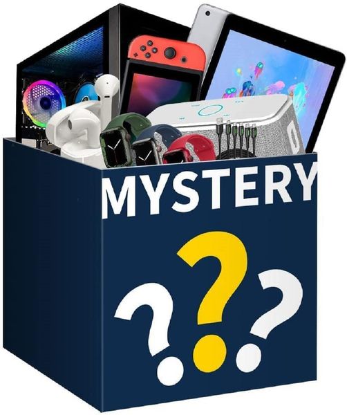 

mysteries box mystery electronic products, drones, smart watches, bluetooth headsets, bluetooth speakers game consoles (minimum 4 pieces, ma