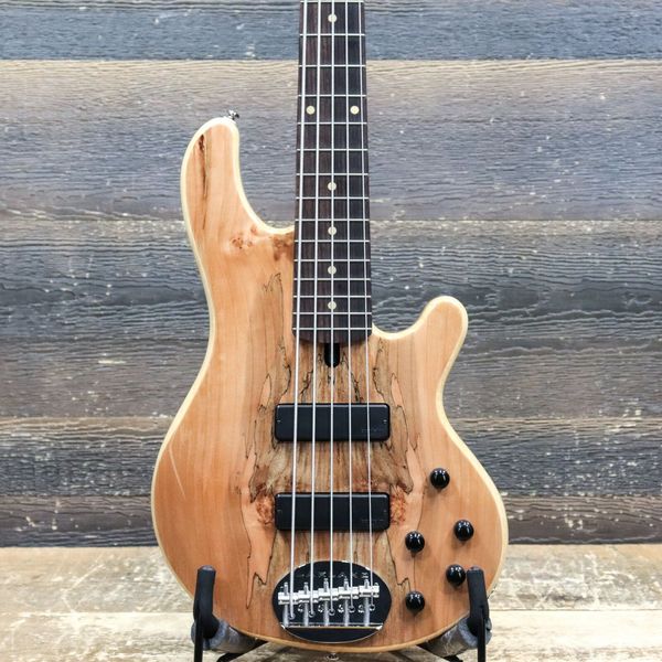 lakland skyline 55-01 deluxe spalted maple natural 5-string electric bass