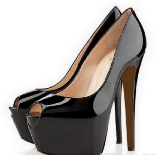 box dust bag fashion shoes nude patent leather red bottoms soled high heels peep-toe platform shoe women pumps 16cm high-heeled party shoes, Black
box dust bag fashion shoes nude patent leather red bottoms soled high heels peep-toe platform shoe women pumps 16cm high-heeled party shoes, Black