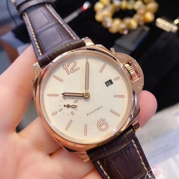 men's watches stainless steel automatic machinery pam01042 black dial sport watch, Slivery;brown
men's watches stainless steel automatic machinery pam01042 black dial sport watch, Slivery;brown