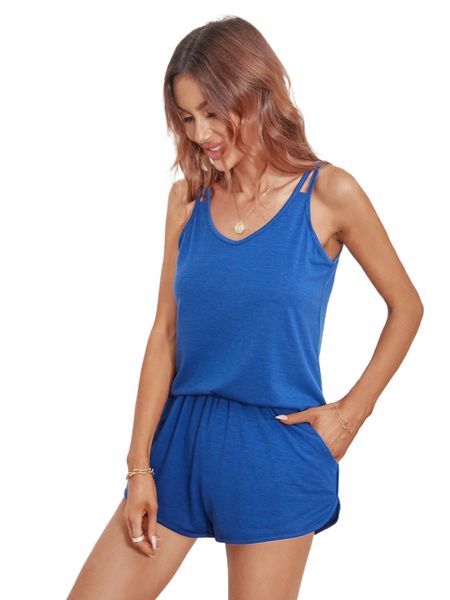 solid cami & shorts r9ls#, White
solid cami & shorts r9ls#, White