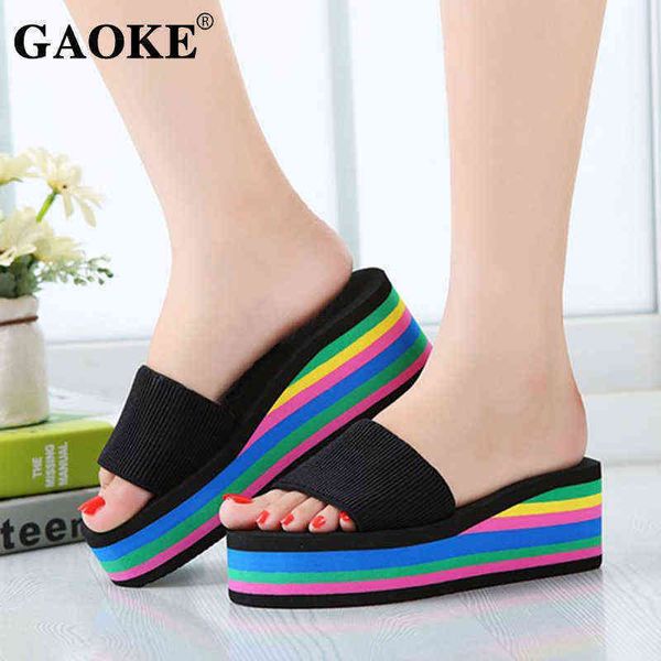 slippers 2022 summer women sandal platform bath wedge beach flip flops high heel slide shoes 220329, Black
slippers 2022 summer women sandal platform bath wedge beach flip flops high heel slide shoes 220329, Black
