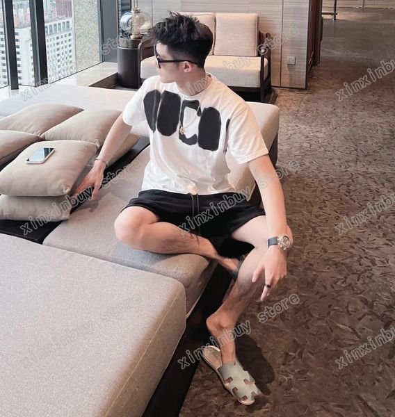 22ss men women designers t shirts tee paris paint graffiti cotton short sleeve crew neck streetwear xinxinbuy black white gray s-2xl, White;black
22ss men women designers t shirts tee paris paint graffiti cotton short sleeve crew neck streetwear xinxinbuy black white gray s-2xl, White;black
