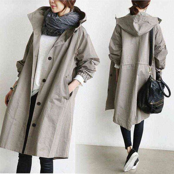 women's trench coats women loose coat for hooded korean fashion spring solid long pockets single breasted casuan windbreaker lugentolo, Tan;black
women's trench coats women loose coat for hooded korean fashion spring solid long pockets single breasted casuan windbreaker lugentolo, Tan;black