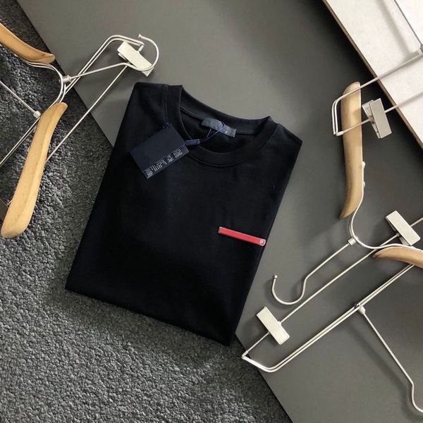 casual classic mens t shirts tees custom silk fabrics comfortable feel silky triangle metal decoration luxury brand p t-shirt high-density s, White;black
casual classic mens t shirts tees custom silk fabrics comfortable feel silky triangle metal decoration luxury brand p t-shirt high-density s, White;black