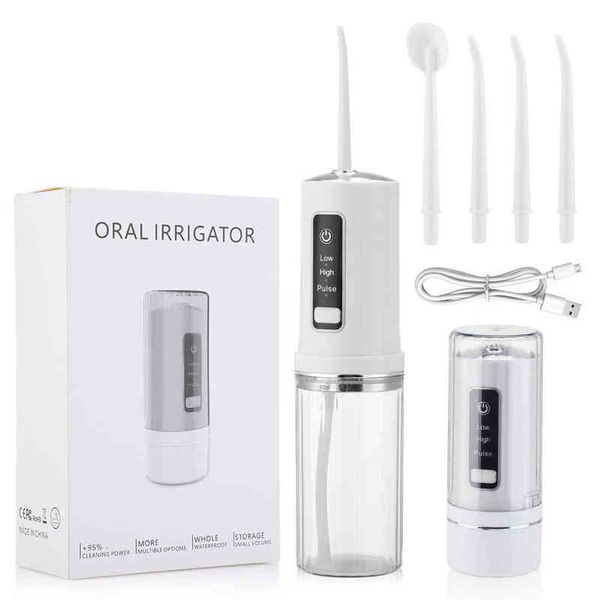 electric oral irrigator detachable dental water flosser portable teeth clean 230ml tank ipx7 4pcs nozzels cleaner 220510
electric oral irrigator detachable dental water flosser portable teeth clean 230ml tank ipx7 4pcs nozzels cleaner 220510