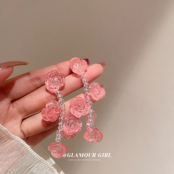 silver needle rose flower acrylic crystal earrings design fashion new earrings pastoral style special-interest eardrop women, Golden
silver needle rose flower acrylic crystal earrings design fashion new earrings pastoral style special-interest eardrop women, Golden