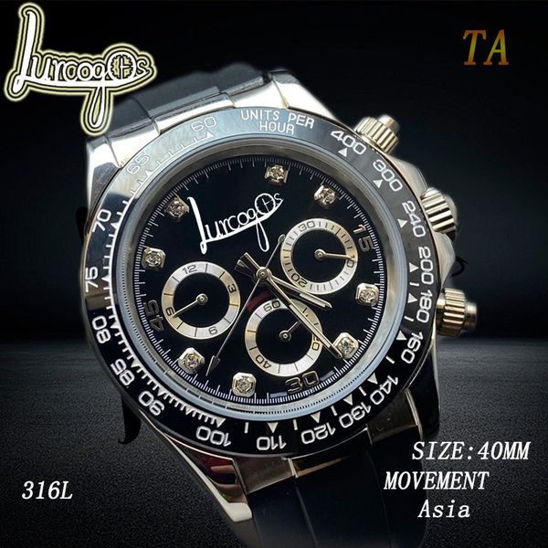 18 types mens watch automatic mechanical aaa watchs sapphire glass black dial watchring 304l stainless steelg rubber strap cosmograph watche, Slivery;brown
18 types mens watch automatic mechanical aaa watchs sapphire glass black dial watchring 304l stainless steelg rubber strap cosmograph watche, Slivery;brown