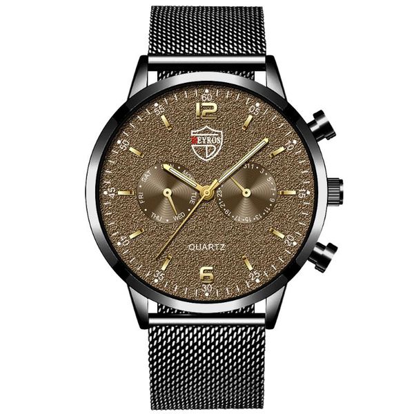 wristwatches relogio masculino luxury business mens watches stainless steel mesh belt quartz leather sports wrist watch men luminous clock, Slivery;brown
wristwatches relogio masculino luxury business mens watches stainless steel mesh belt quartz leather sports wrist watch men luminous clock, Slivery;brown