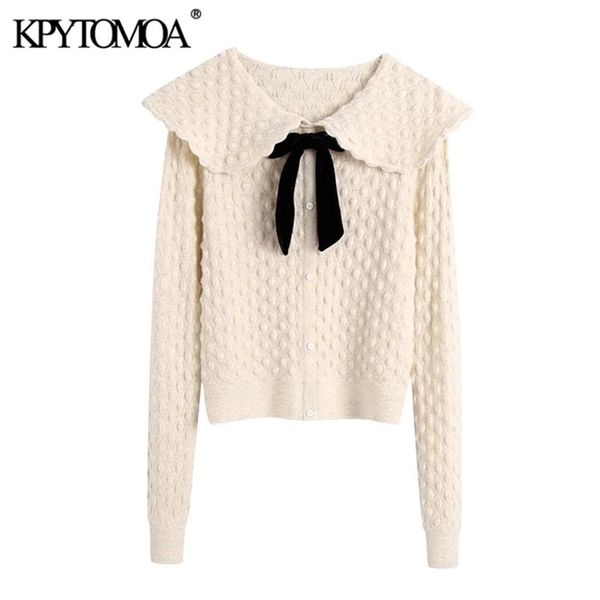 kpytomoa women fashion velvet bow striped textured knitted sweater vintage long sleeve button-up female pullovers chic 201128, White;black
kpytomoa women fashion velvet bow striped textured knitted sweater vintage long sleeve button-up female pullovers chic 201128, White;black