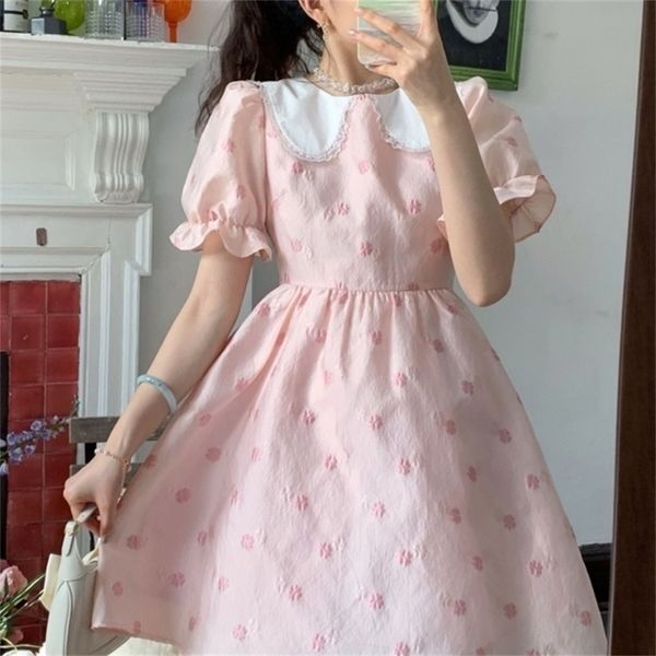 pink elegant floral dres summer short sleeve sweet mini dress female high waist casual chic party cute clothing 220517, Black;gray
pink elegant floral dres summer short sleeve sweet mini dress female high waist casual chic party cute clothing 220517, Black;gray